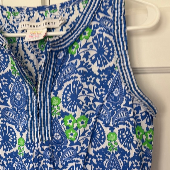 Gretchen Scott Designs Blue and Green Casual Dress - Picture 3 of 3